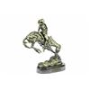 Image 1 : Cowboy 100% Silver Plated Bronze Sculpture