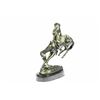 Image 7 : Cowboy 100% Silver Plated Bronze Sculpture