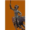 Image 2 : Cowboy With Gun Bronze Sculpture on Marble Base Statue