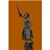 Image 3 : Cowboy With Gun Bronze Sculpture on Marble Base Statue