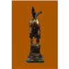 Image 4 : Cowboy With Gun Bronze Sculpture on Marble Base Statue