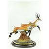 Image 3 : Special Patina Two Running Stags Bronze Sculpture