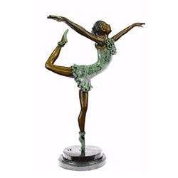 Ballerina Dancer Art Bronze Statue Sculpture