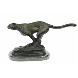 Stalking Puma Panther Bronze Sculpture