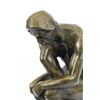 Image 4 : Thinker Symbol of Philosophy Bronze Sculpture on Marble Base Figure