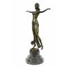 Image 10 : Descomps belly dancer bronze Statue on marble base sculpture