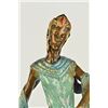 Image 2 : Graceful Egyptian Dancer Model Bronze Sculpture on Marble Base Figurine