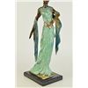 Image 3 : Graceful Egyptian Dancer Model Bronze Sculpture on Marble Base Figurine