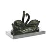 Image 6 : Two Swan Dancing Bronze Sculpture