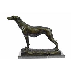 Fremiet Greyhounds Racing Dog Bronze Sculpture