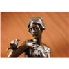 Image 2 : Exotic Sexy Girl Bronze Sculpture on marble base Statue