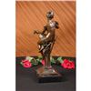 Image 4 : Exotic Sexy Girl Bronze Sculpture on marble base Statue
