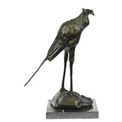 Wildlife Stork Bird Bronze Statue