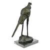 Image 9 : Wildlife Stork Bird Bronze Statue