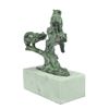 Image 8 : Green Patina Grizzle Bear Family On A Tree Stub Bronze Sculpture