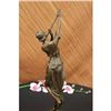 Image 3 : Girl Playing Flute Bronze Sculpture