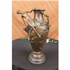 Image 1 : Art Nouveau Vase Bronze Sculpture