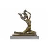 Image 1 : Girl Bronze Sculpture on marble base Figure