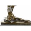 Image 2 : Girl Bronze Sculpture on marble base Figure