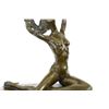Image 3 : Girl Bronze Sculpture on marble base Figure