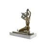 Image 9 : Girl Bronze Sculpture on marble base Figure