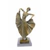 Image 1 : Flair Dancer Bronze Sculpture on Marble base Figurine