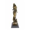 Image 1 : Native American Girl Bronze Sculpture