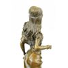 Image 2 : Native American Girl Bronze Sculpture