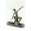 Image 2 : Jean Patou Gilt Flirty Dancer Bronze Figurine