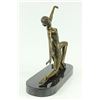 Image 4 : Jean Patou Gilt Flirty Dancer Bronze Figurine