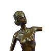 Image 4 : Nude Girl Ball Player  Bronze Sculpture
