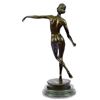 Image 7 : Nude Girl Ball Player  Bronze Sculpture