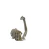 Image 4 : Erotic Nude Girl With Tulip Flower Bronze Statue