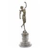 Image 6 : Erotic Nude Girl With Tulip Flower Bronze Statue