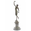 Image 8 : Erotic Nude Girl With Tulip Flower Bronze Statue