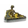 Image 8 : 40 Lbs Bronze Sculpture on marble base Statue