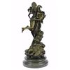 Image 8 : Devil With Nude Girl Bronze Sculpture