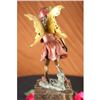 Image 5 : Gold Patina Guardian Butterfly Angel Bronze Figure