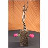 Image 1 : Nude Sexy Girl Bronze Sculpture on marble base Statue