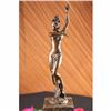 Image 2 : Nude Sexy Girl Bronze Sculpture on marble base Statue