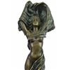 Image 2 : Nude Girl Bronze Statue on marble base Sculpture