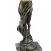 Image 3 : Nude Girl Bronze Statue on marble base Sculpture