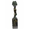 Image 7 : Nude Girl Bronze Statue on marble base Sculpture