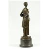 Image 6 : Tusey Farmer Girl Carry Wheat Bundle Bronze Sculpture