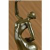Image 2 : Modern Nude Female Bronze Sculpture on Marble Base