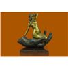 Image 1 : Nude Girl on The Hand Bronze Sculpture