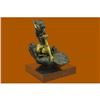 Image 4 : Nude Girl on The Hand Bronze Sculpture