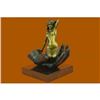Image 5 : Nude Girl on The Hand Bronze Sculpture