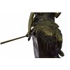 Image 2 : Female Greek Warrior Bronze Sculpture on Marble base Statue