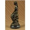 Image 4 : Sexy Maiden Captive Bronze Sculpture on Marble Base Statue